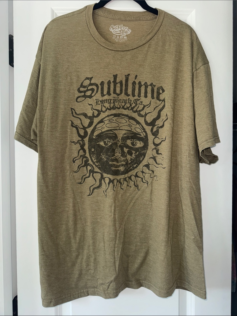Sublime Graphic Tee - Olive Green Sun Logo Men's Shirt